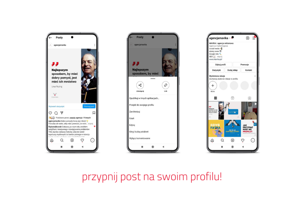 Jak przypiąć post na Instagramie?